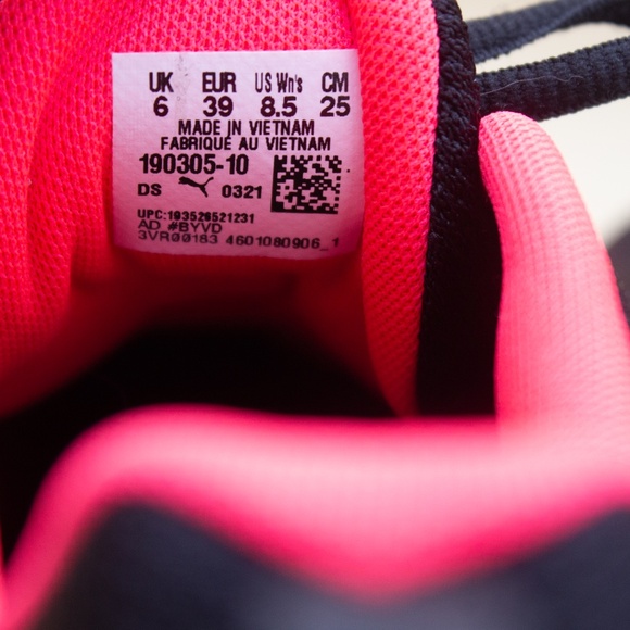 Puma Riase Prowl Black Athletic Shoes 190305-10 Women's Size 8.5 - Picture 7 of 8